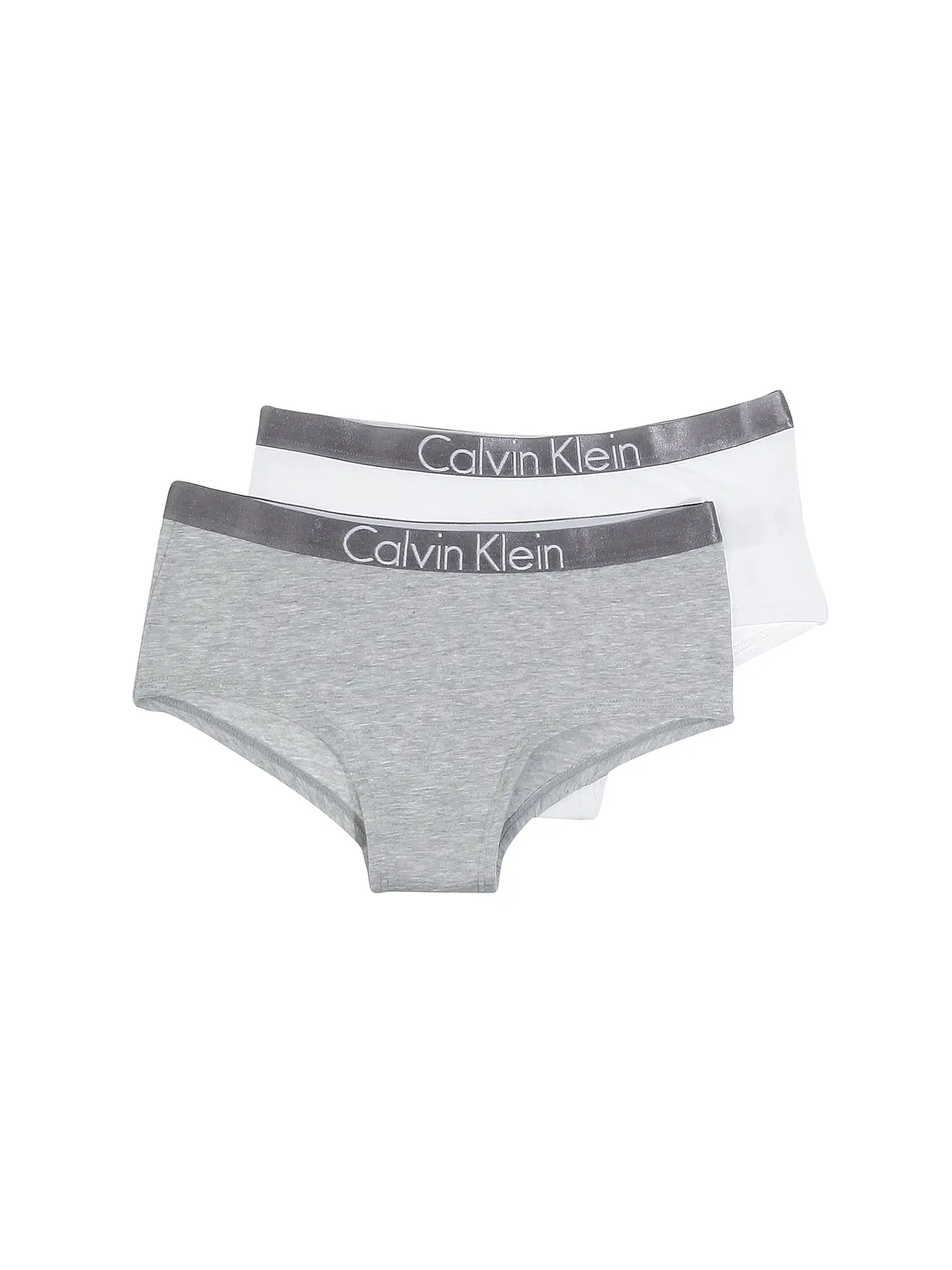 CALVIN KLEIN | Mädchen Panties 2er Pkg Customized Stretch Grey/White | 